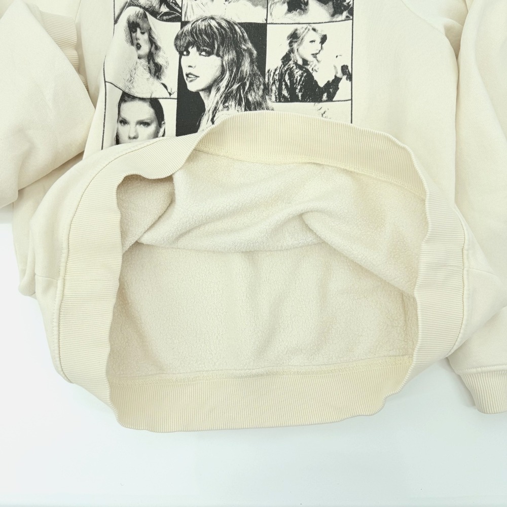Official Taylor Swift The Eras Tour Merch Cream Hoodie Adult M Fleece Pullover - Picture 10 of 10